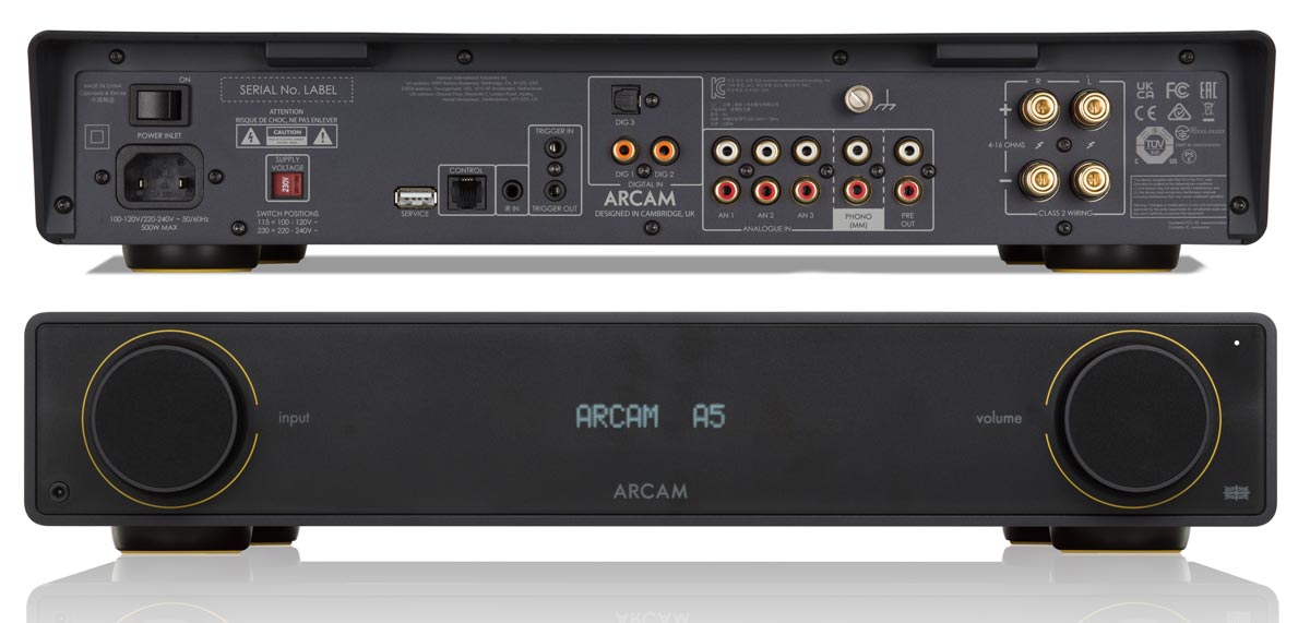 ARCAM A5 Connection Panel