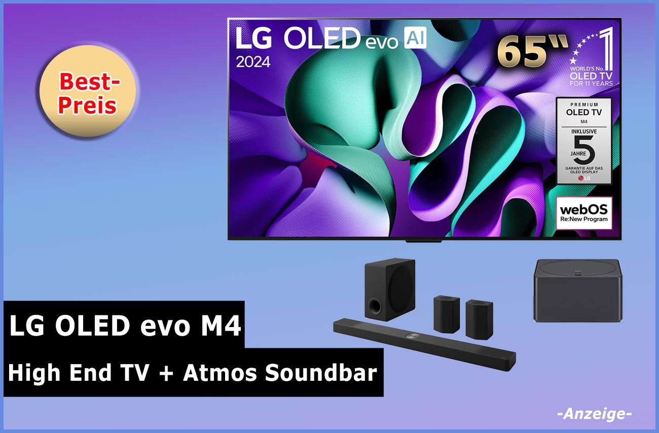 LG Angebot Aufmacher M4 Soundbar Bundle